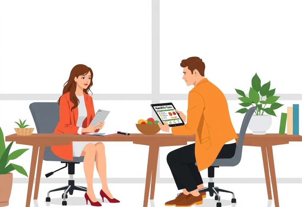 Zespół dietetyków w pracy nad planami żywieniowymi